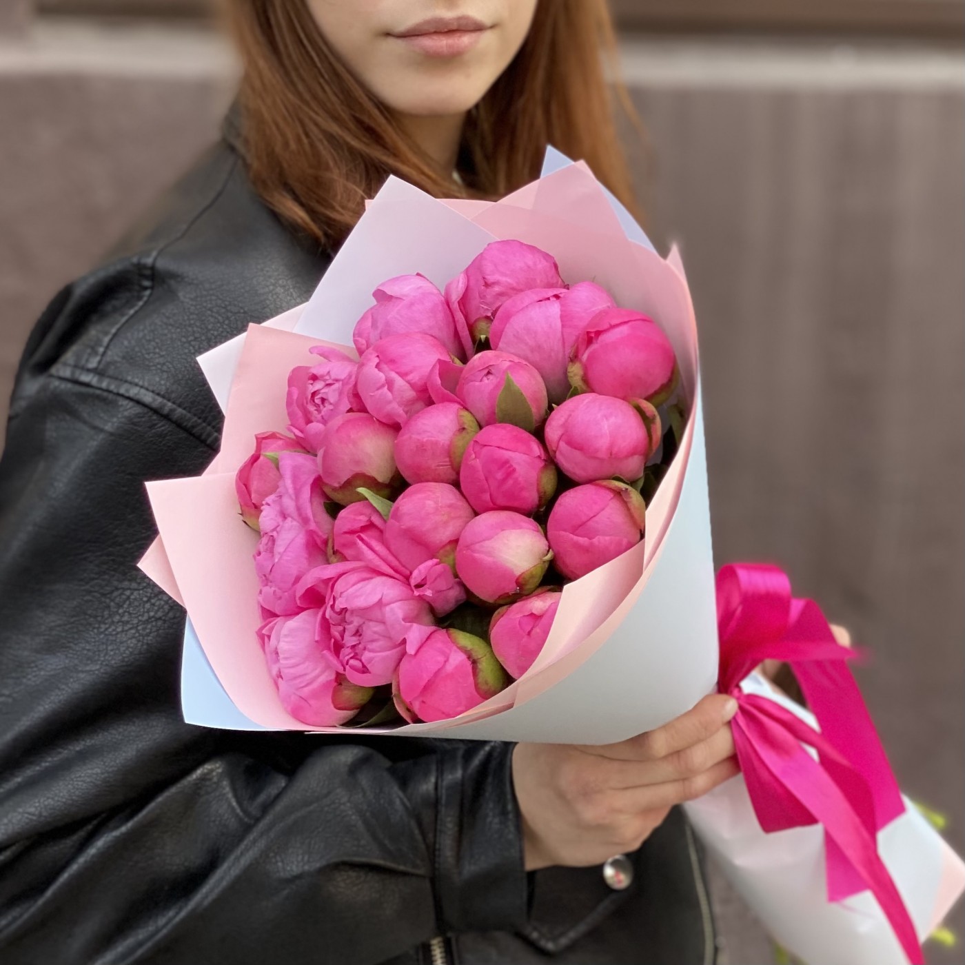 21 розовый пион Флеминг